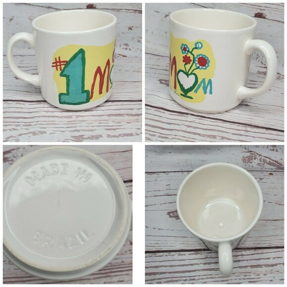 Rare #1 Mom Made in Brazil Mug by Suzanne Morrison – Unique Collectible Gift - Picture 4 of 12